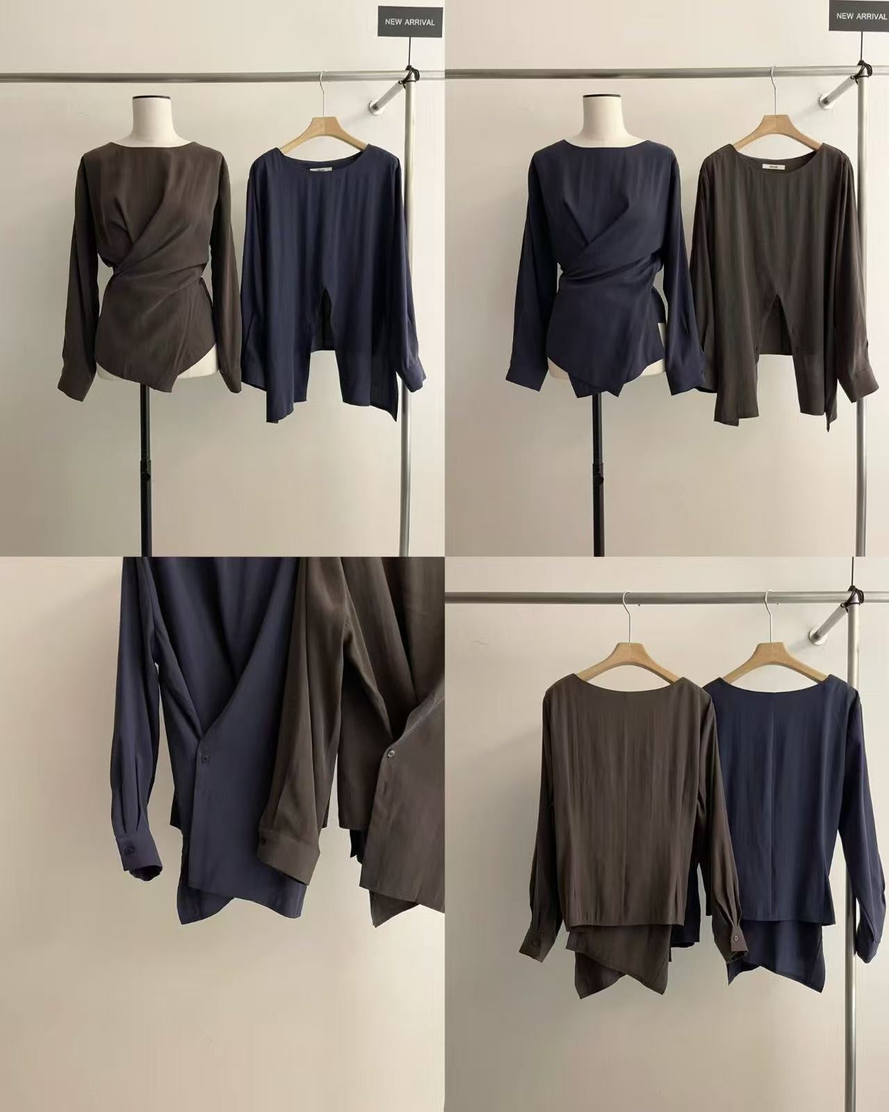 Twist Front Long Sleeve Top