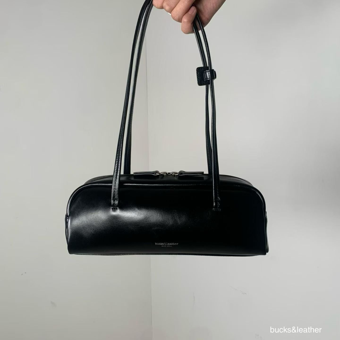 Real Leather Box Bag 亮面牛皮小號 26SS