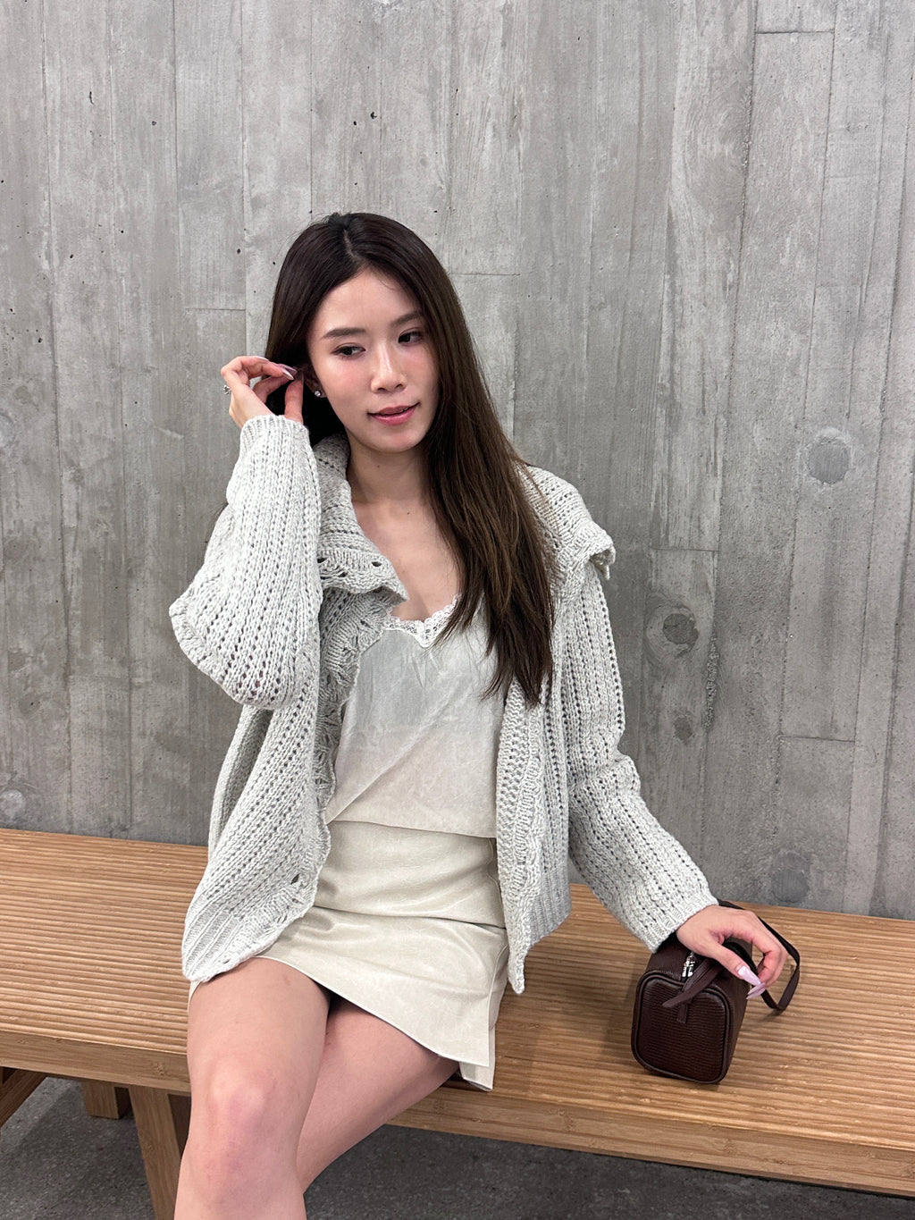 Big Neck Knitted Jacket