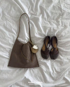 Real Leather Tied Long Shoulder Bag
