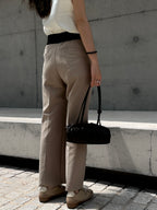 Flexible Tied Chiffon Pants