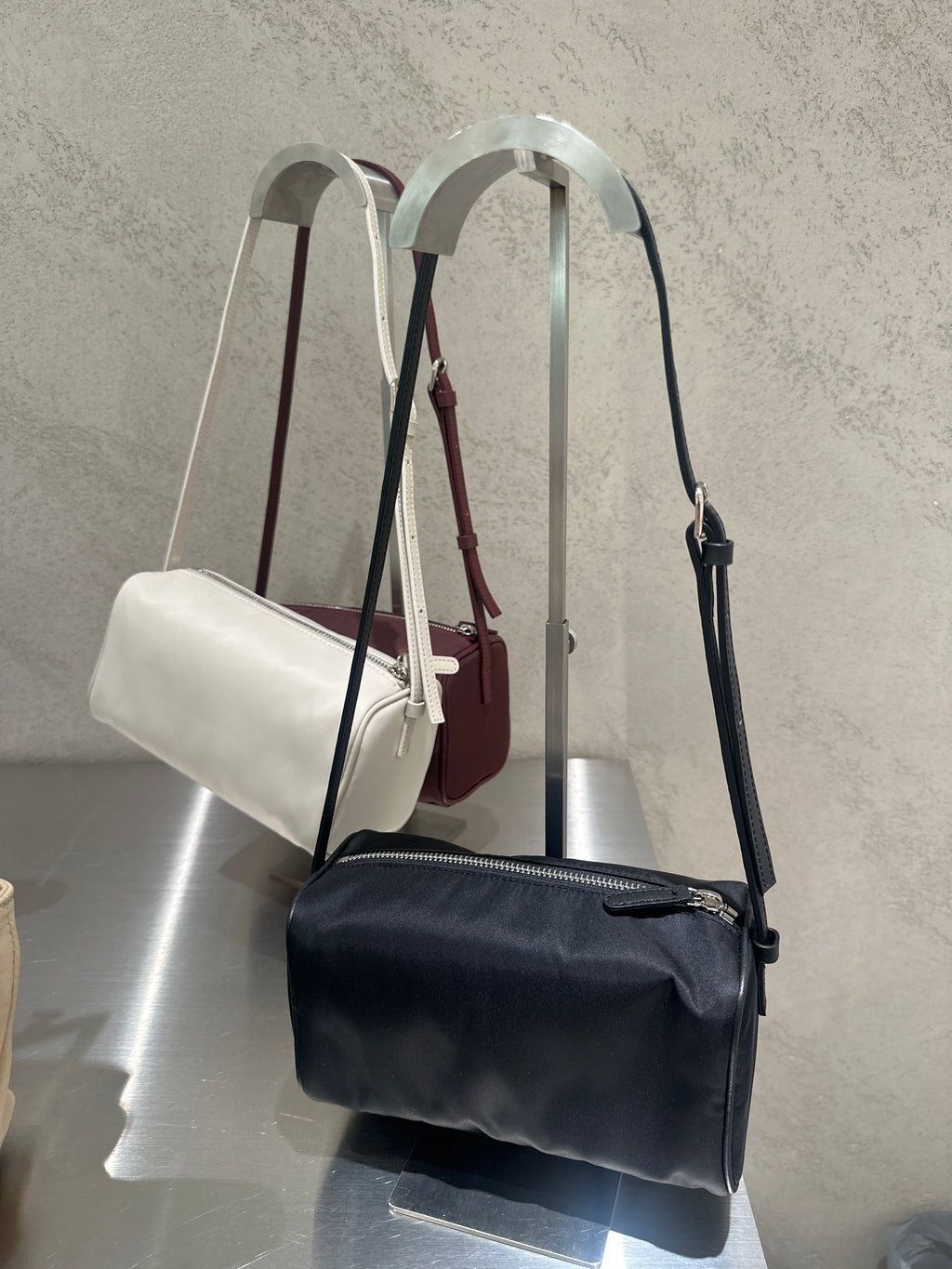 Nylon Circle Handbag