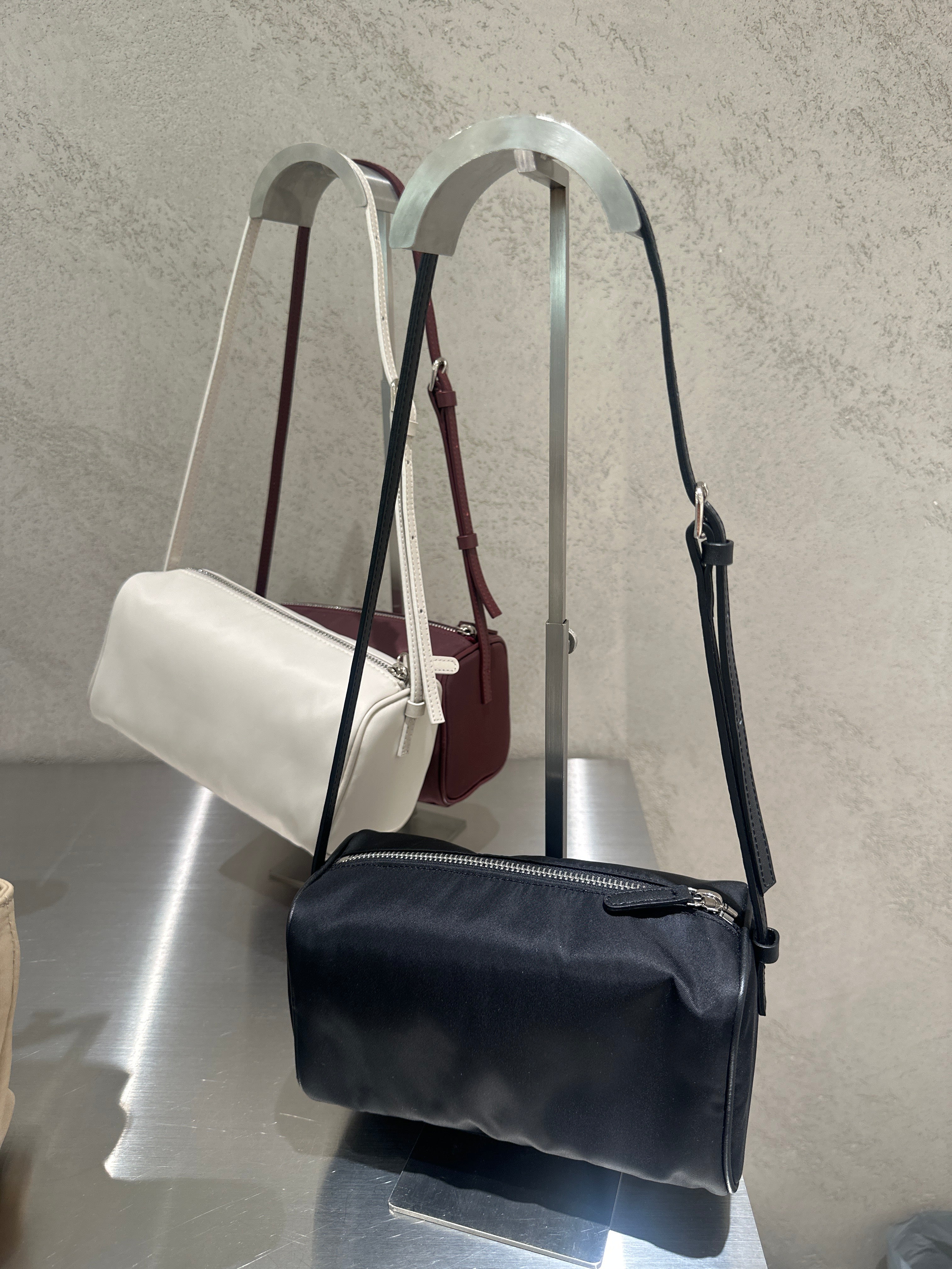 Nylon Circle Handbag
