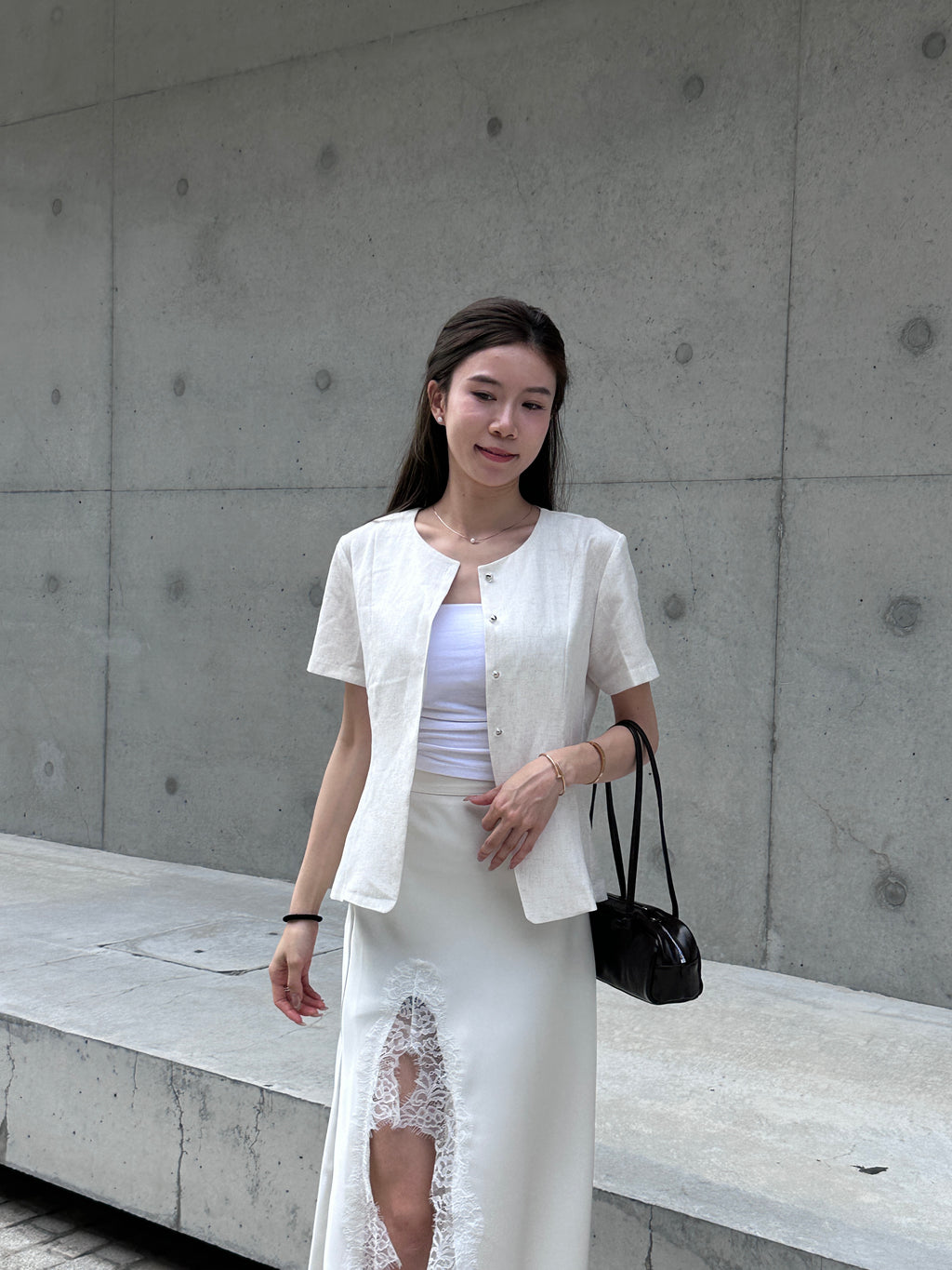 Slim Cut Chiffon Top