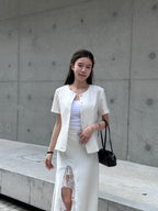 Slim Cut Chiffon Top