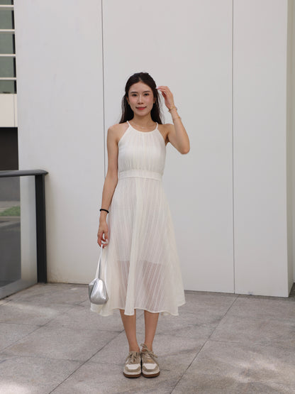 Crewneck Lace Maxi Dress