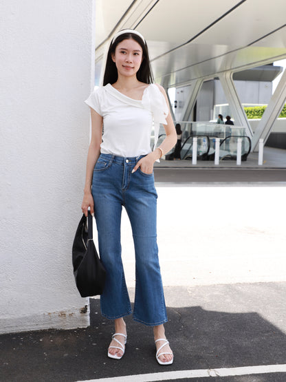 One Ribbon Cotton T Top