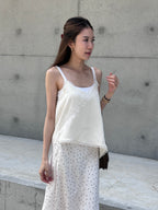 Lace Slide Cut Tank Top
