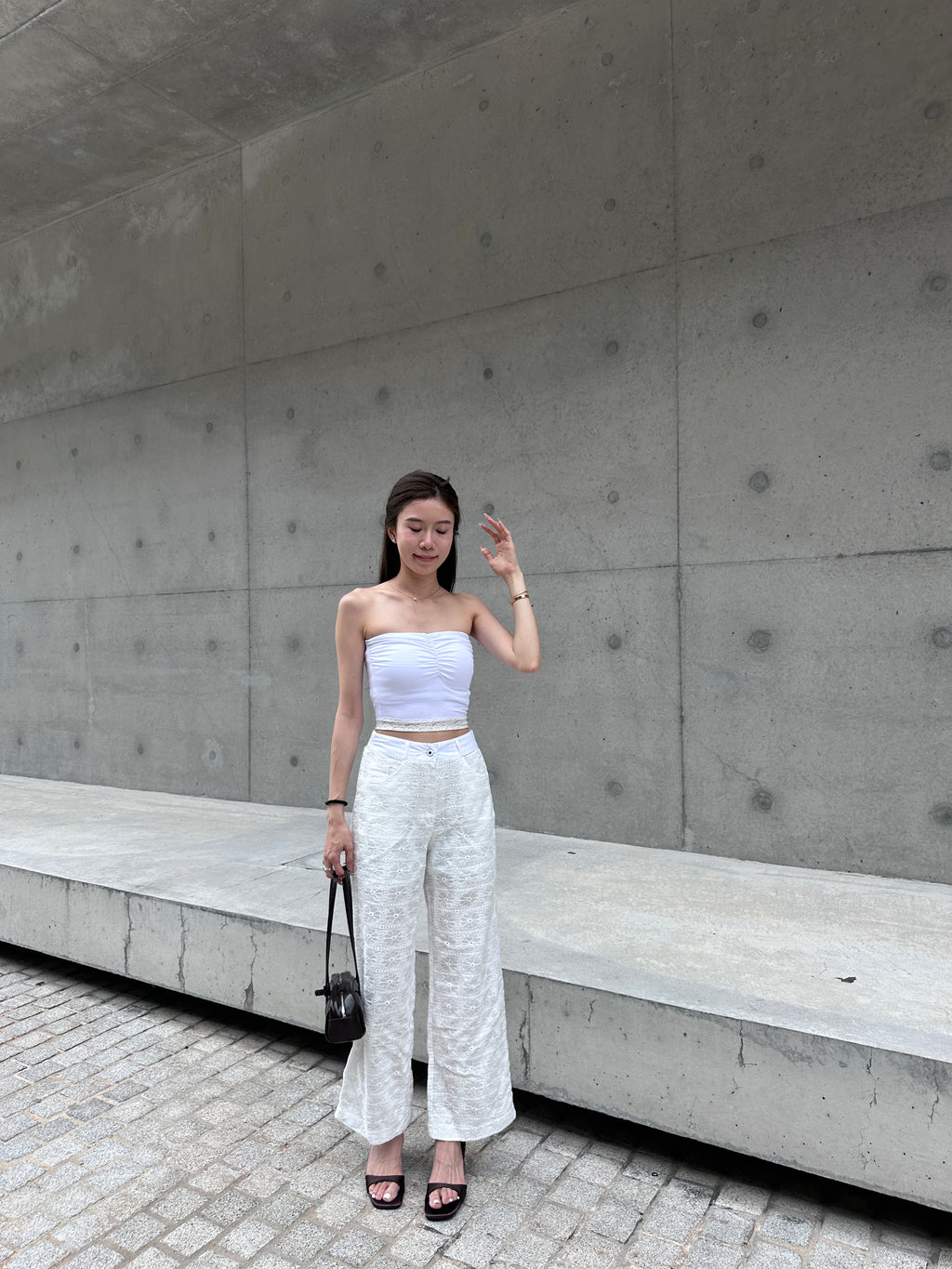 Whole Lace Flexible Pants