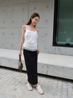 Dotted Cotton Maxi Dress