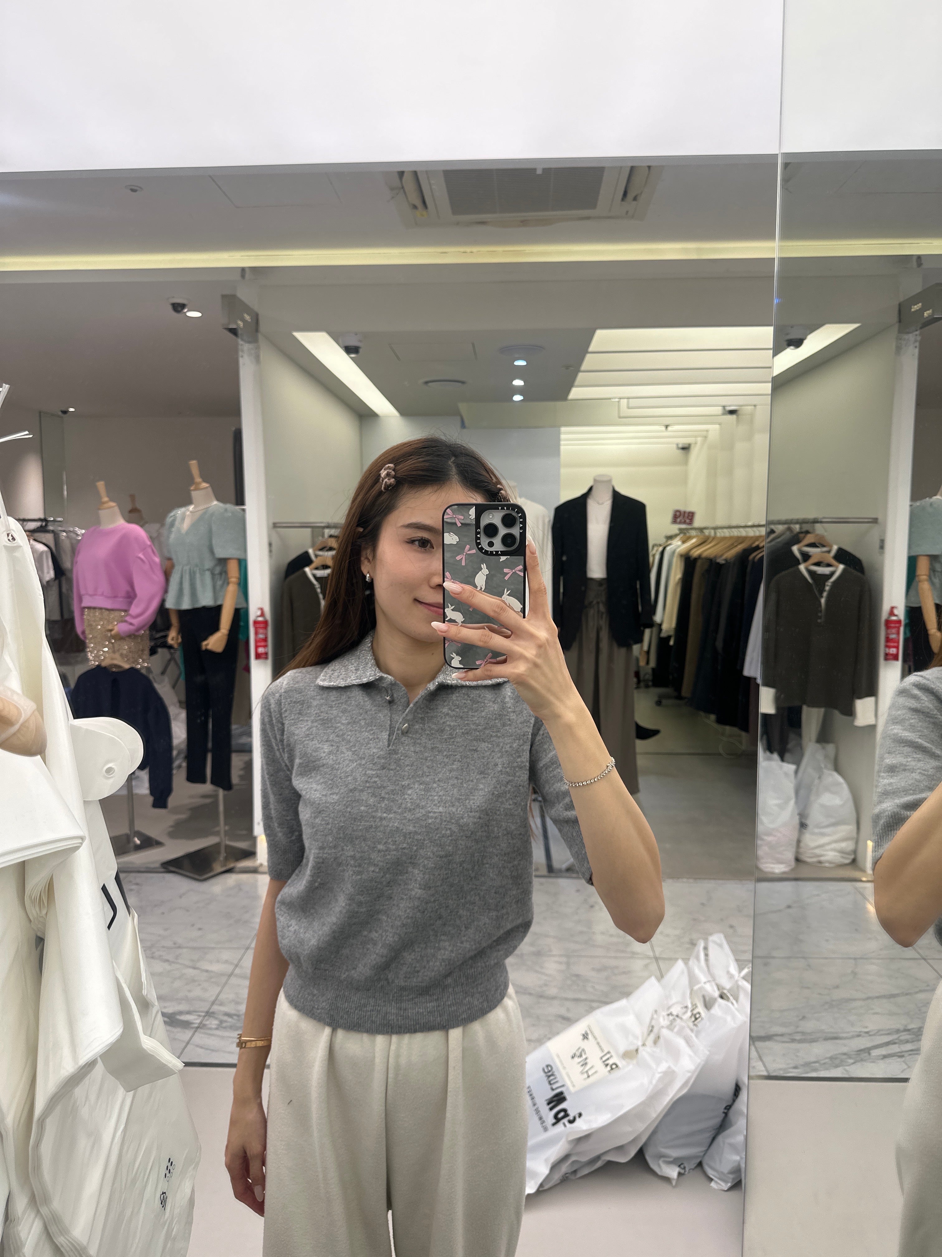 Bling Collar Wool T Top