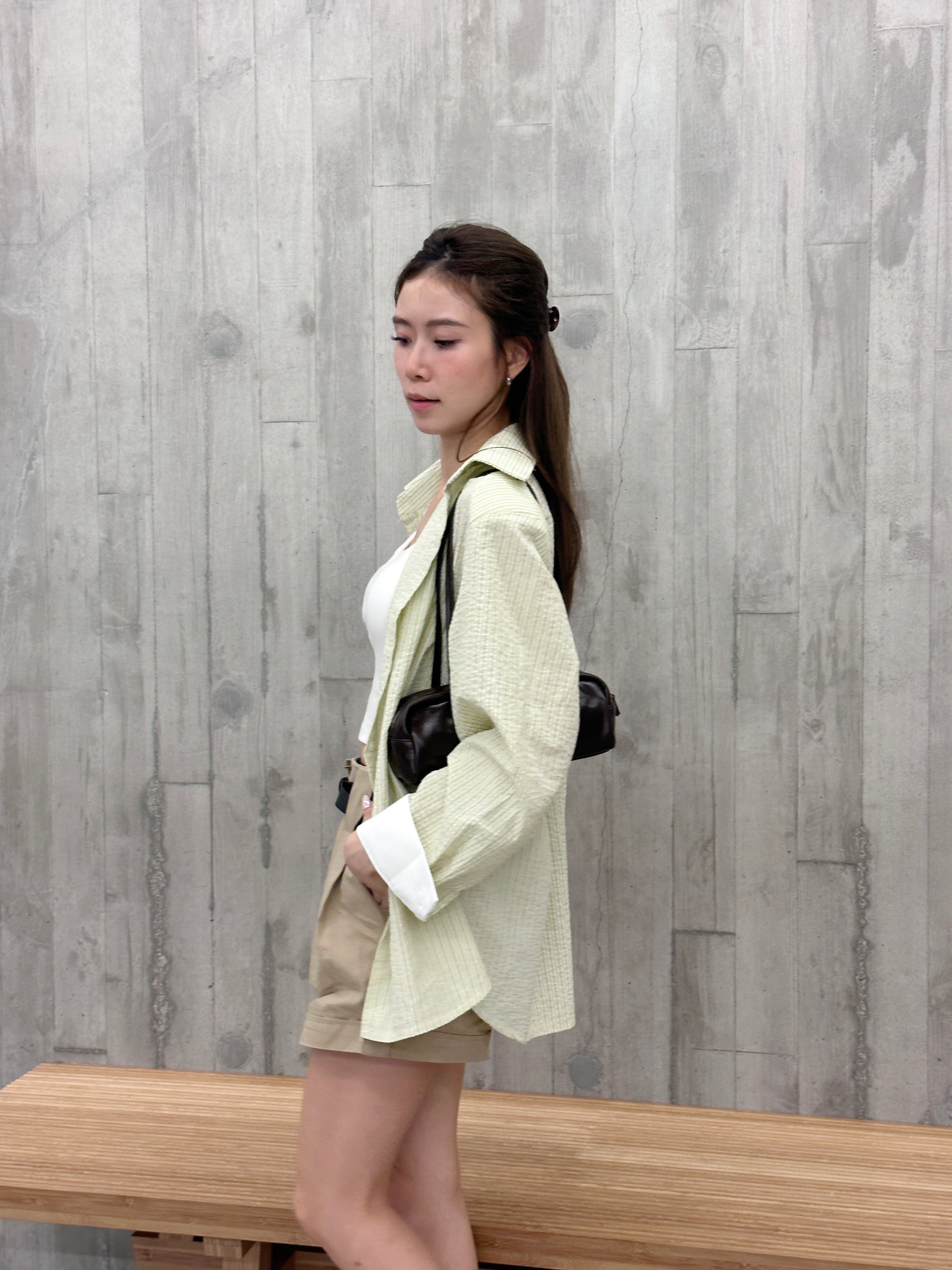 Striped Shirt with White Layer