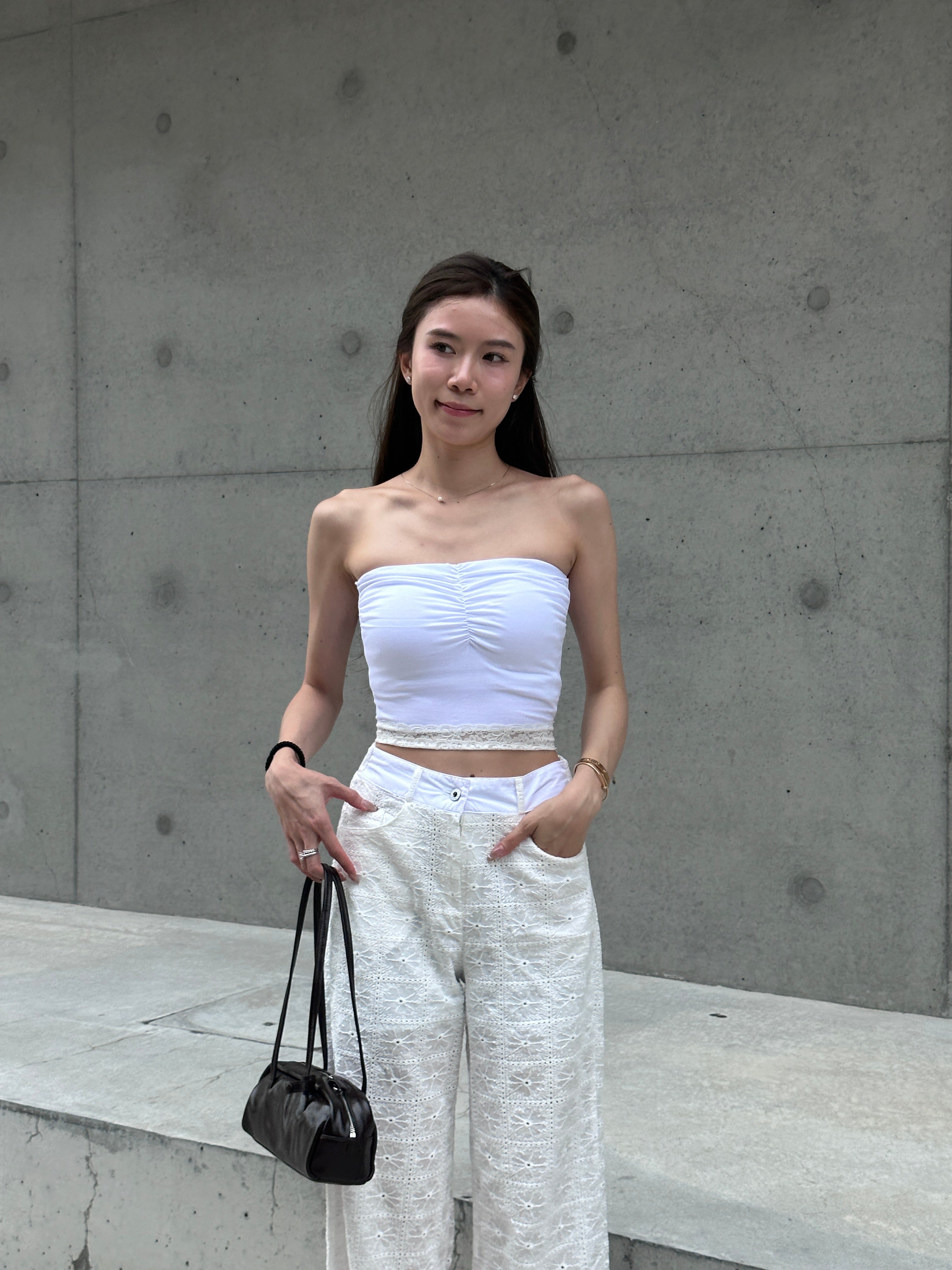 Whole Lace Flexible Pants