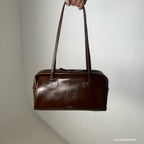 Real Leather Box Bag 大號