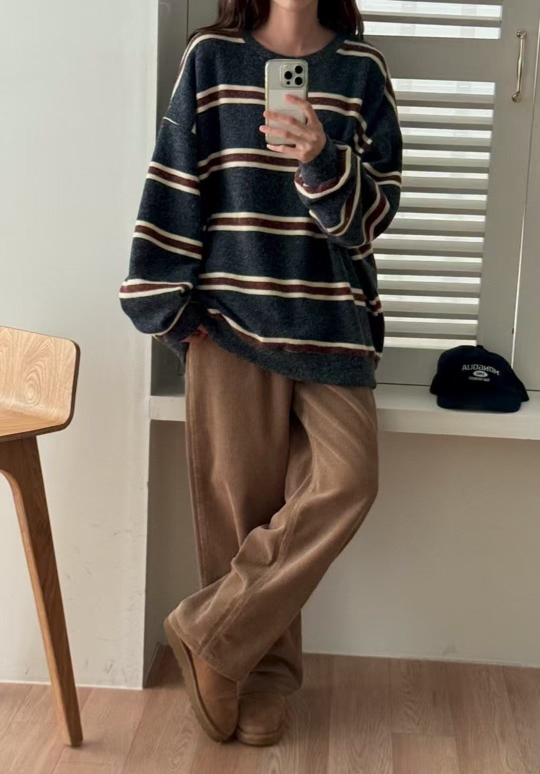 Oversized Stripe Top