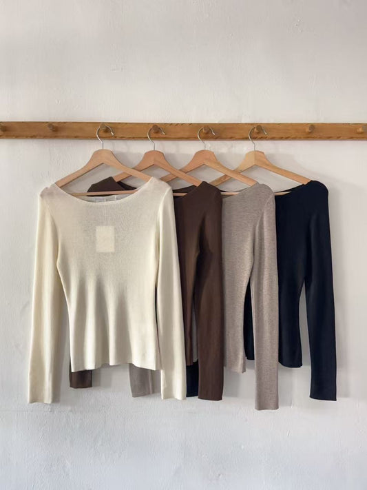 Slim Cut Wool Top