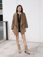 Doubled Wool Mid Length Jacket