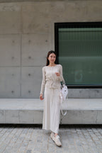 Linen Tied Waist Cardigan