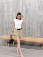 Summer Button Shorts (without belt)