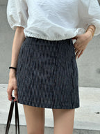 Striped Linen Skirt