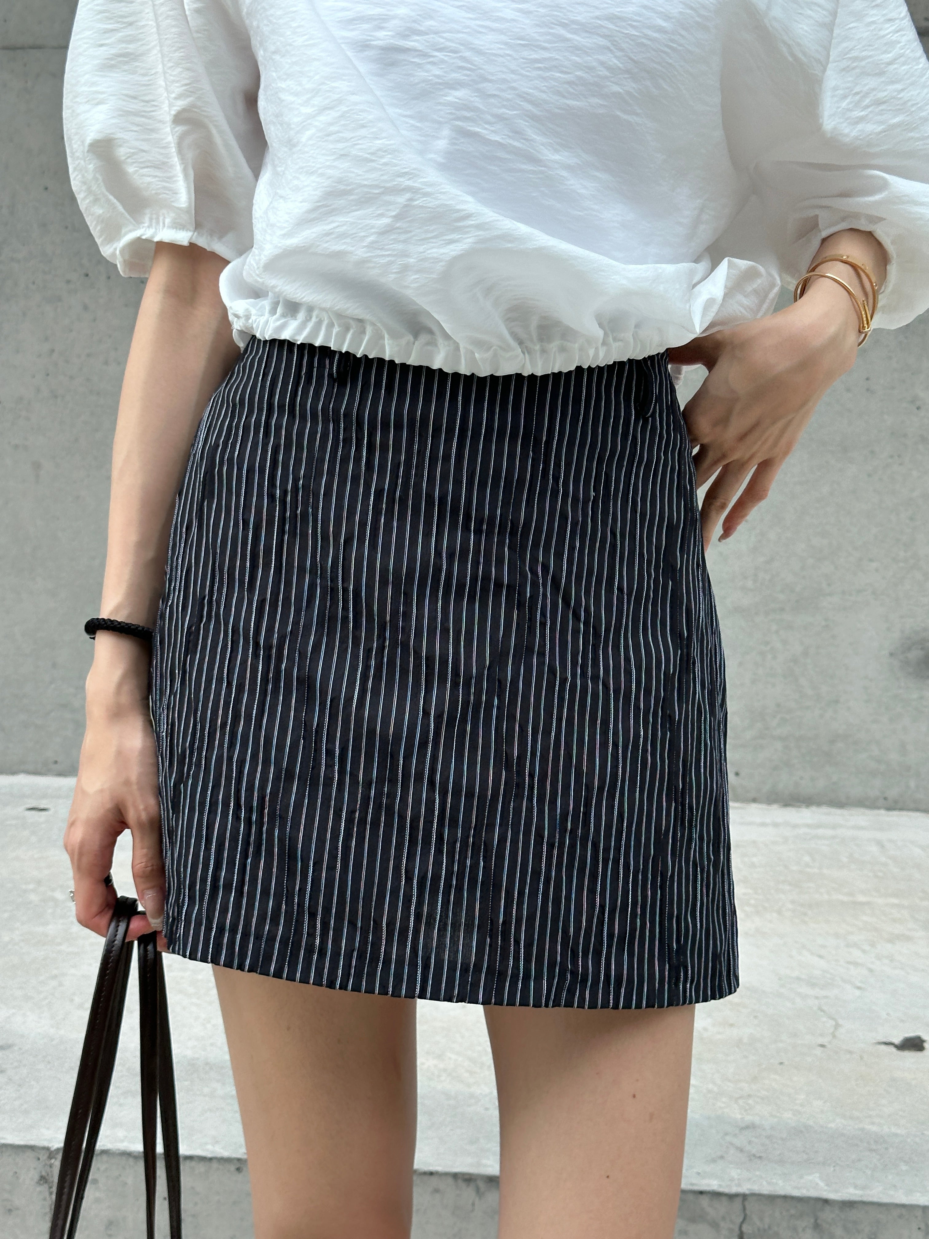 Striped Linen Skirt