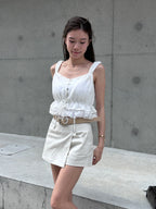 Whole Lace Tied Tank Top