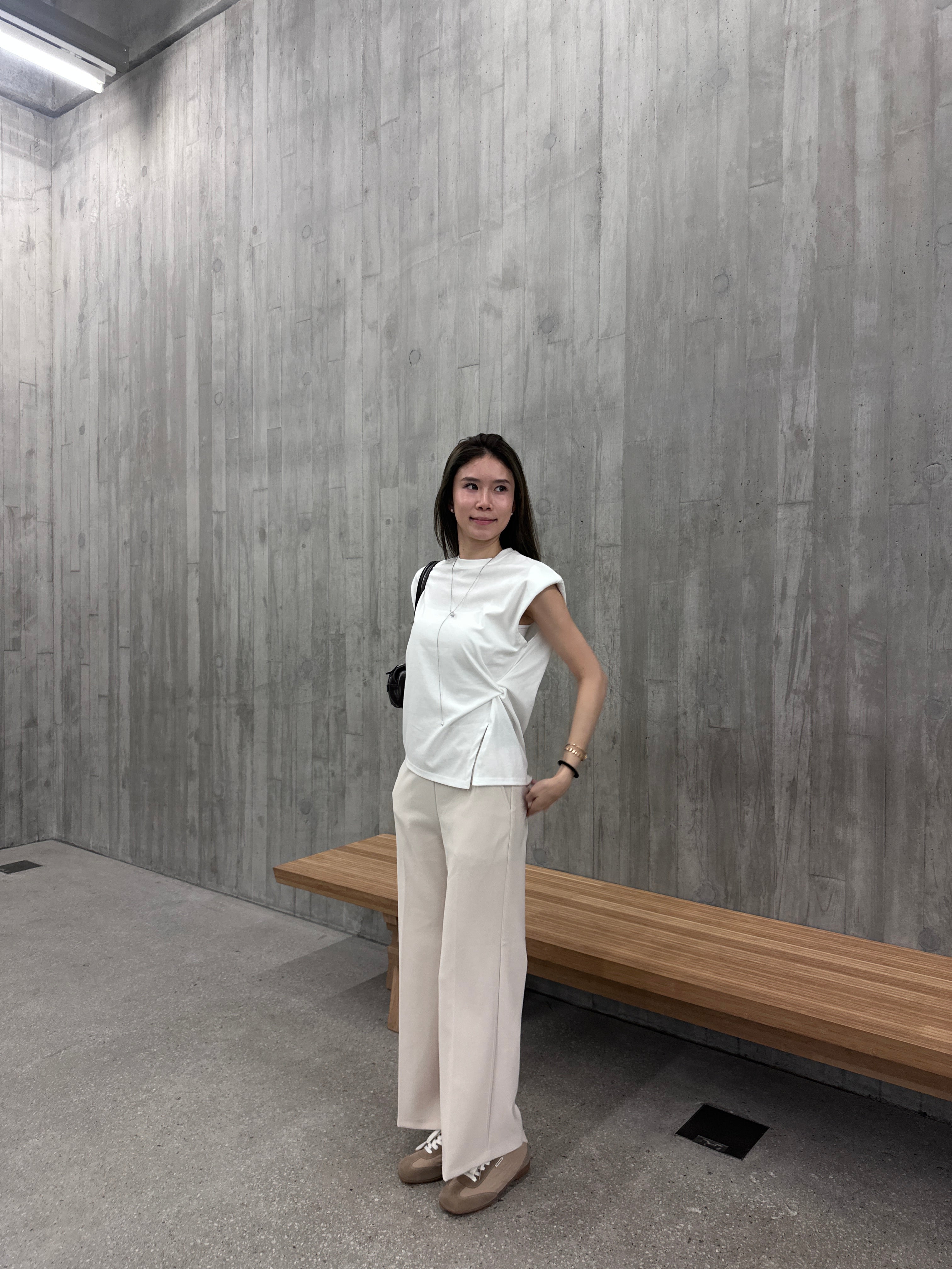 Flexible Tied Chiffon Pants