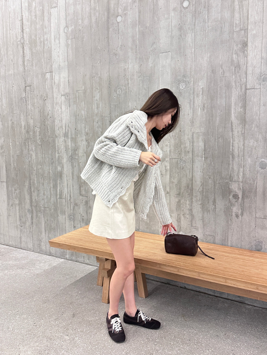 Big Neck Knitted Jacket