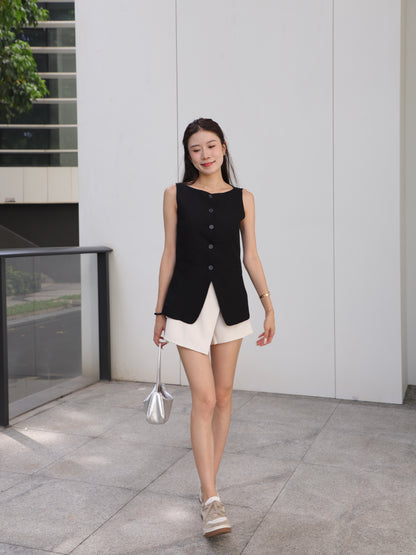 Linen Office French Tank Top