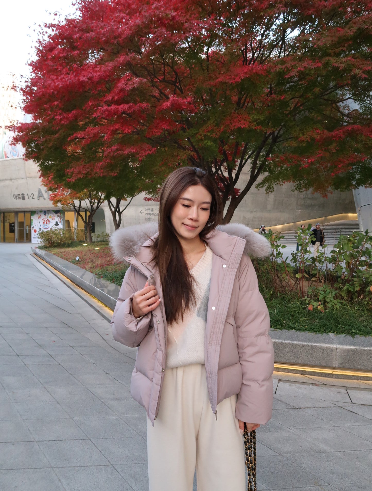 Dusty Pink Down Jacket