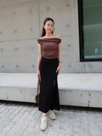 Mermaid Cotton Flare Skirt