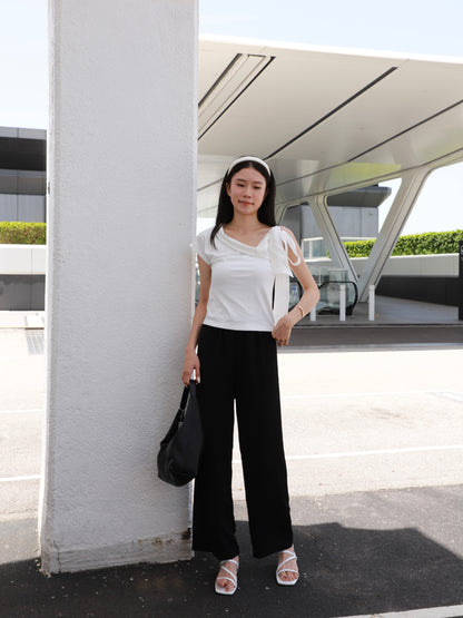 One Ribbon Cotton T Top