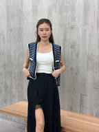 Lace Chiffon Slit Skirt