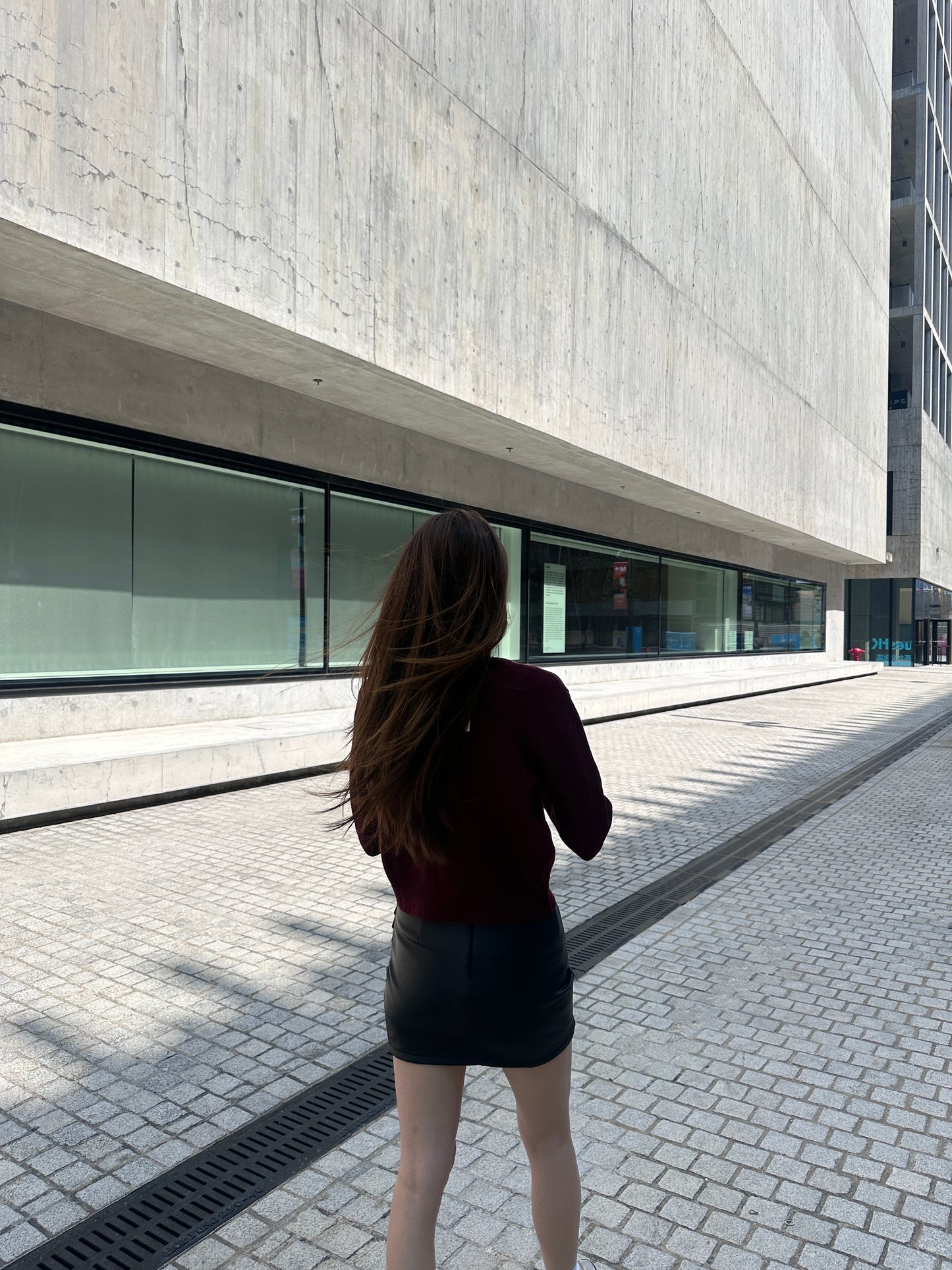 Mix Checked Wool Cardigan