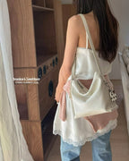 Real Leather Office Zipped Bag 小號 （荔枝皮）