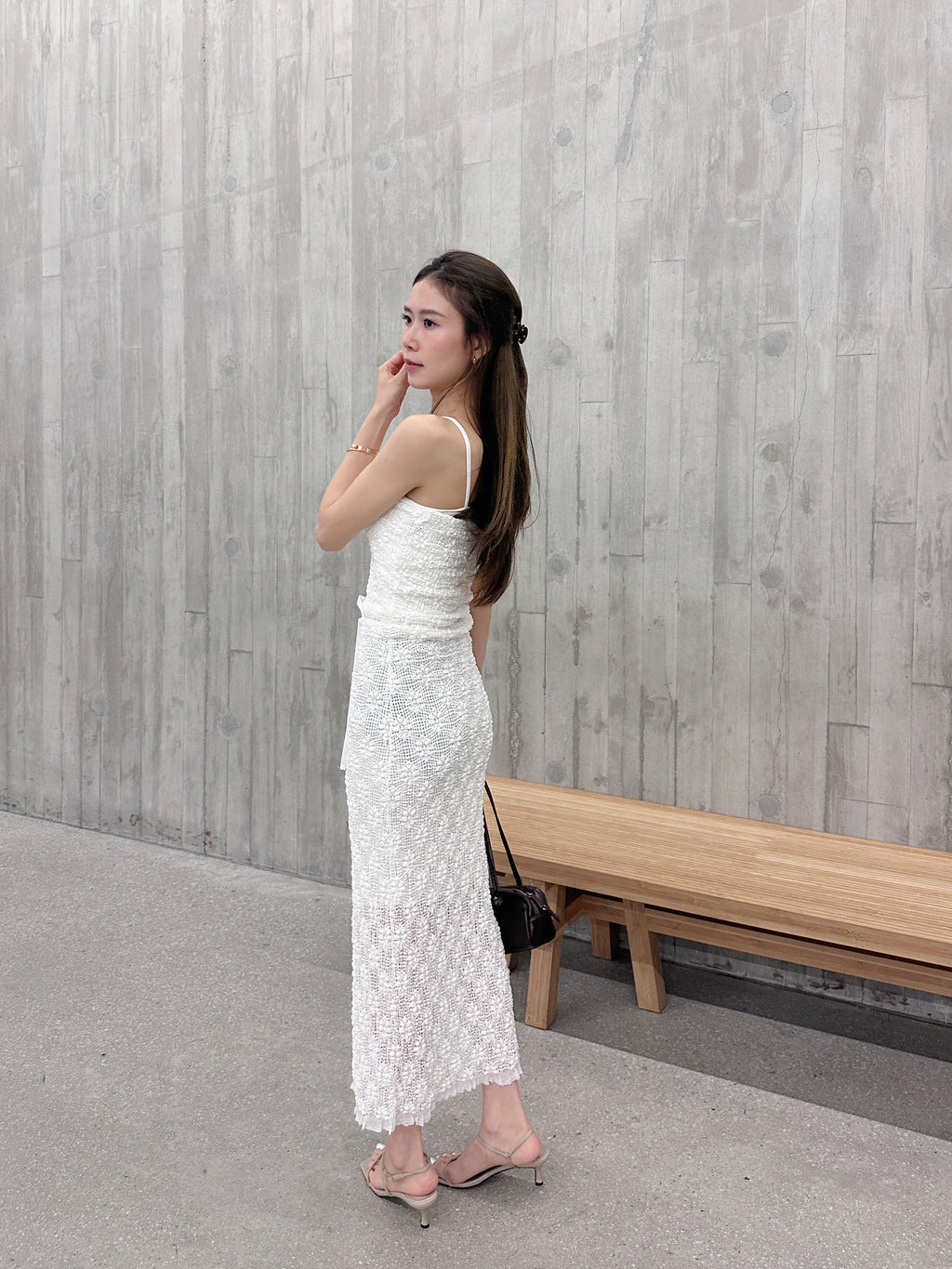 Whole Lace Top & Skirt Set