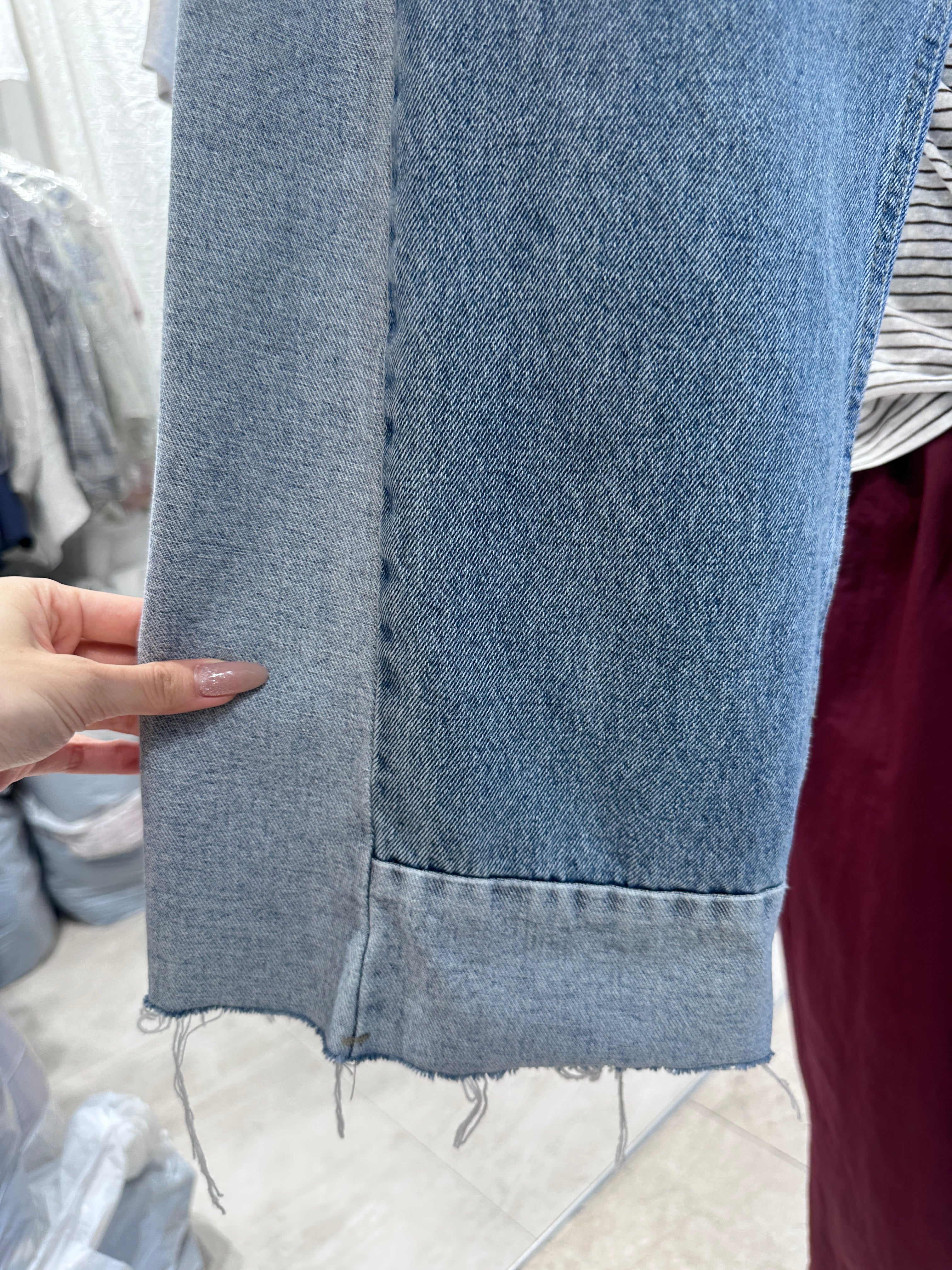 No. 376 Mixed Lined Denim Jeans