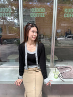Pearl Knitted Tank & Cardigan Set