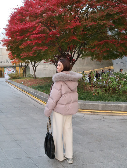 Dusty Pink Down Jacket