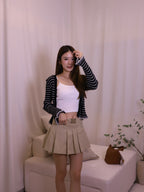 Linen Striped Cardigan