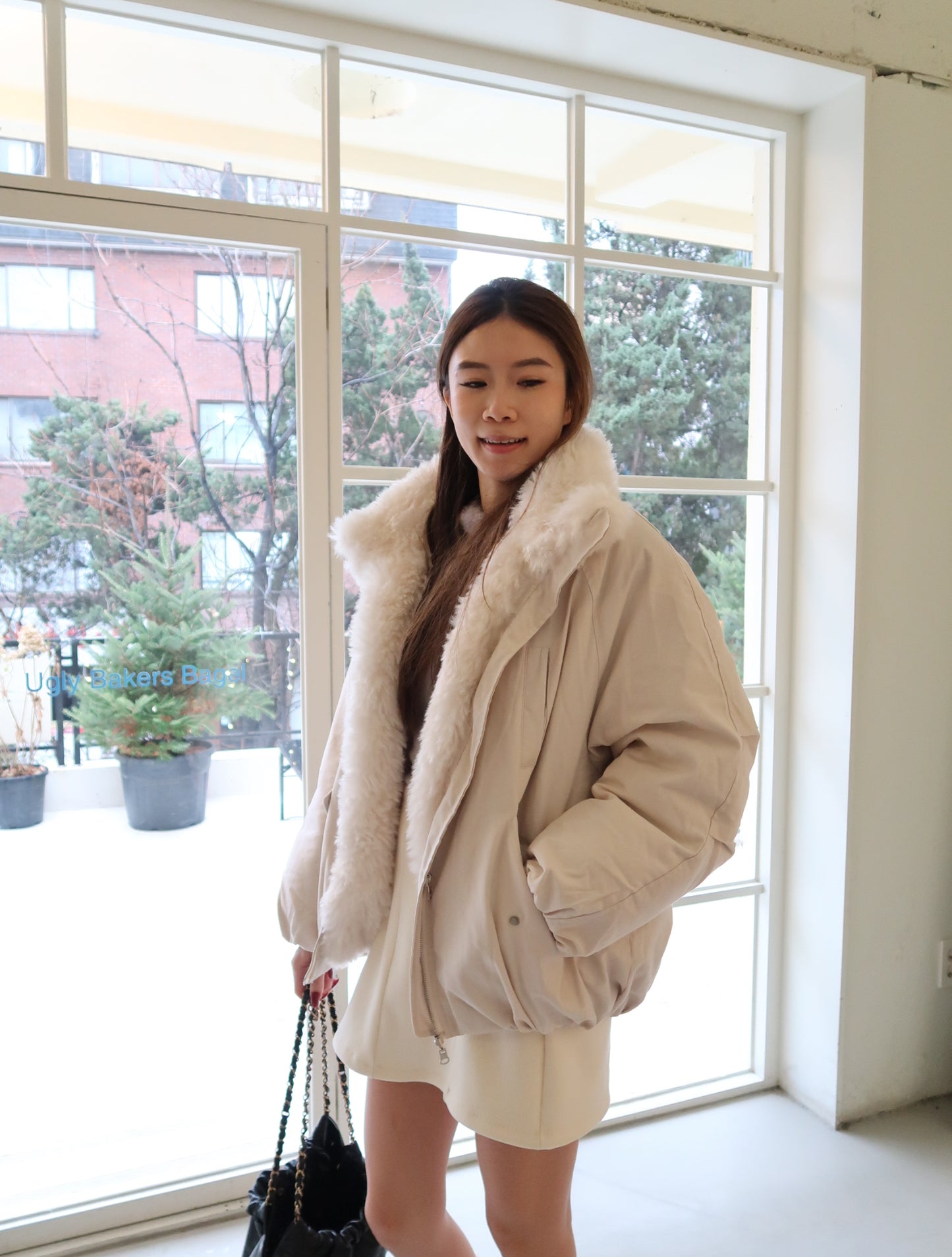 Fluffy All the way Oversized Jacket