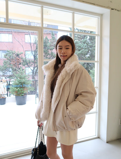 Fluffy All the way Oversized Jacket