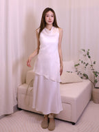 Silk & Chiffon Grand Maxi Dress