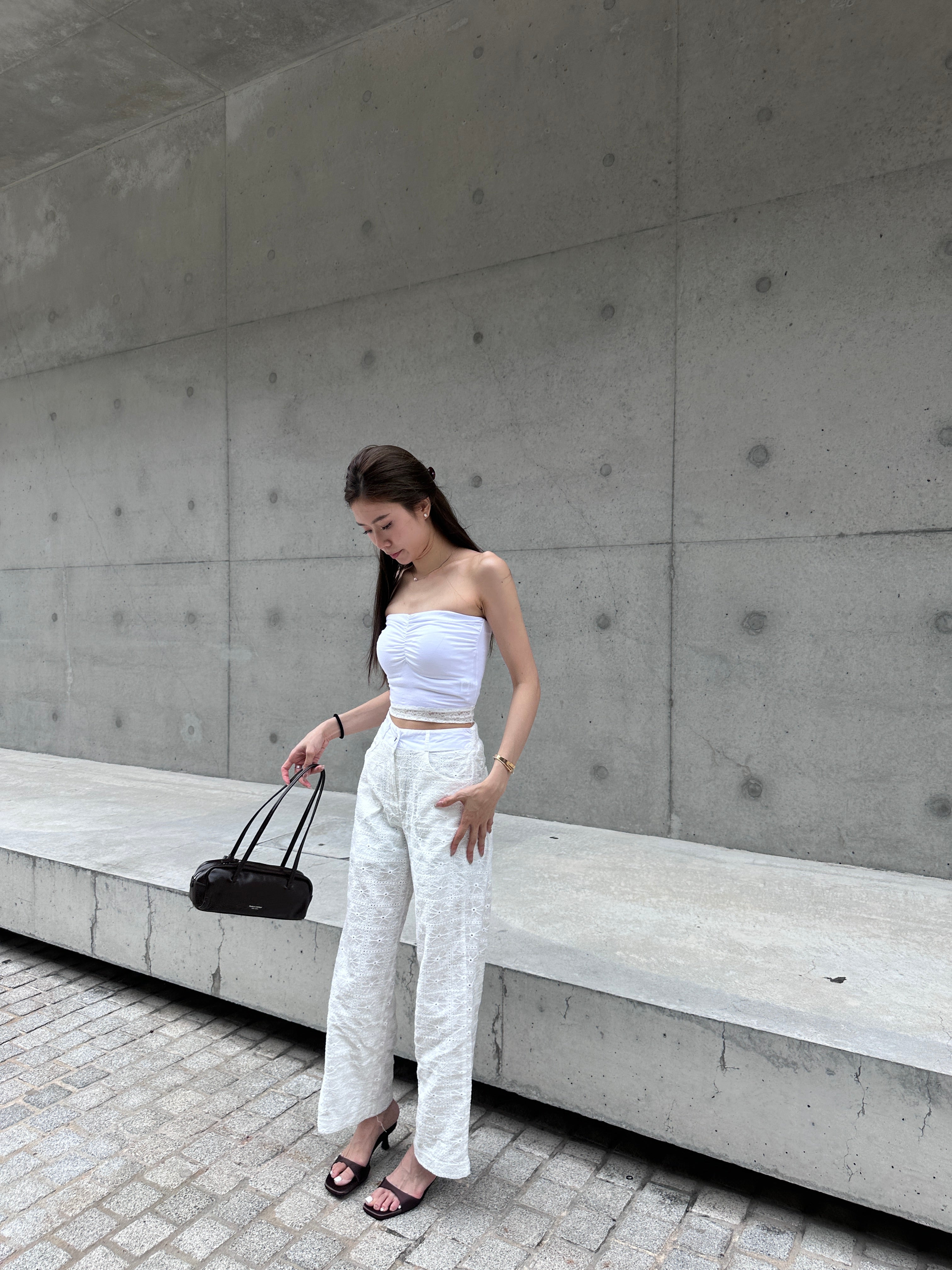 Whole Lace Flexible Pants