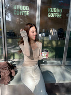 Suede Fluffy Vest