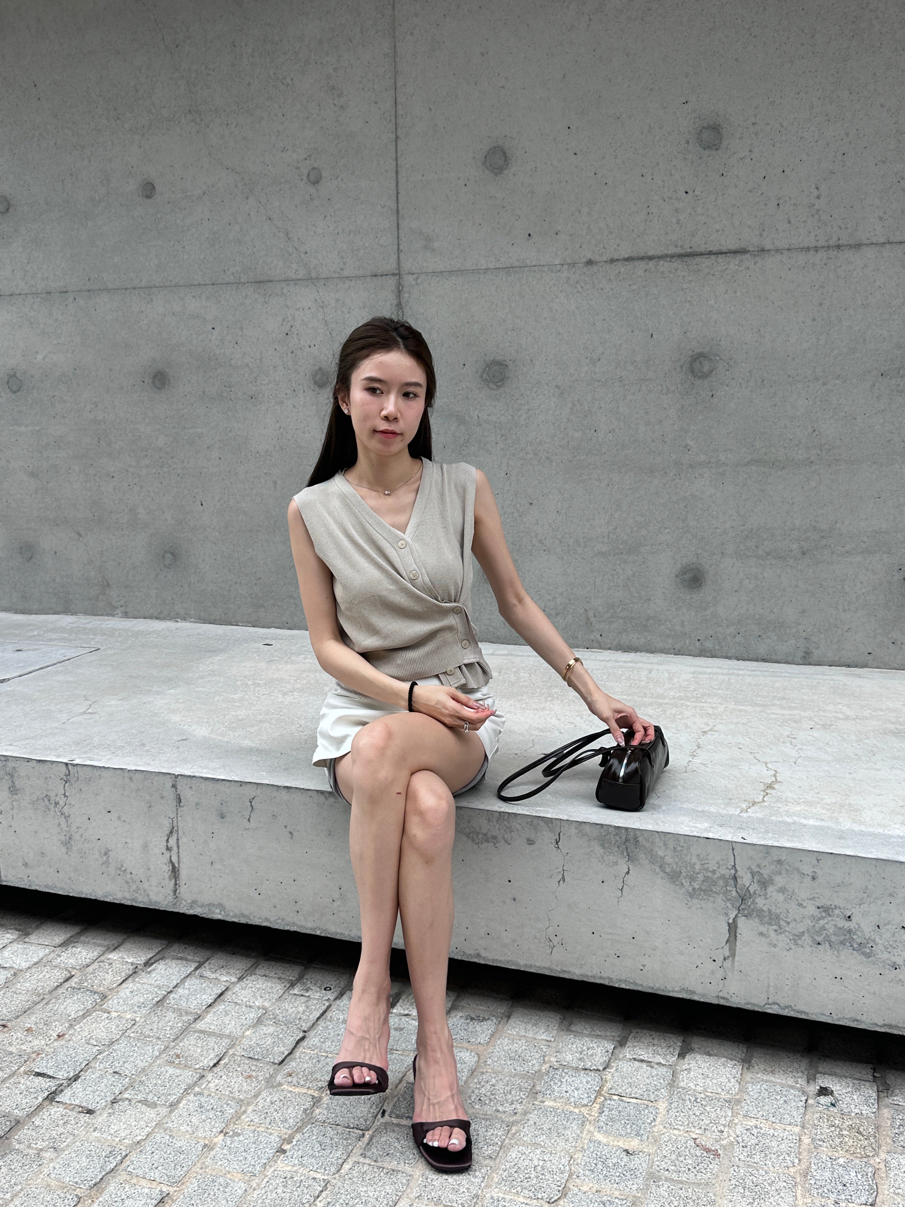 Knitted Buttom Up Vest