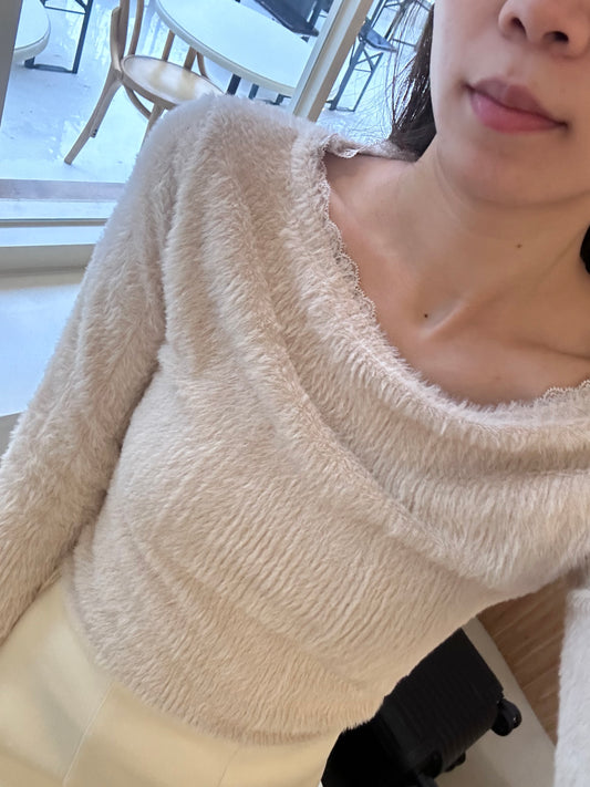 High Fluffy Long Sleeves Top