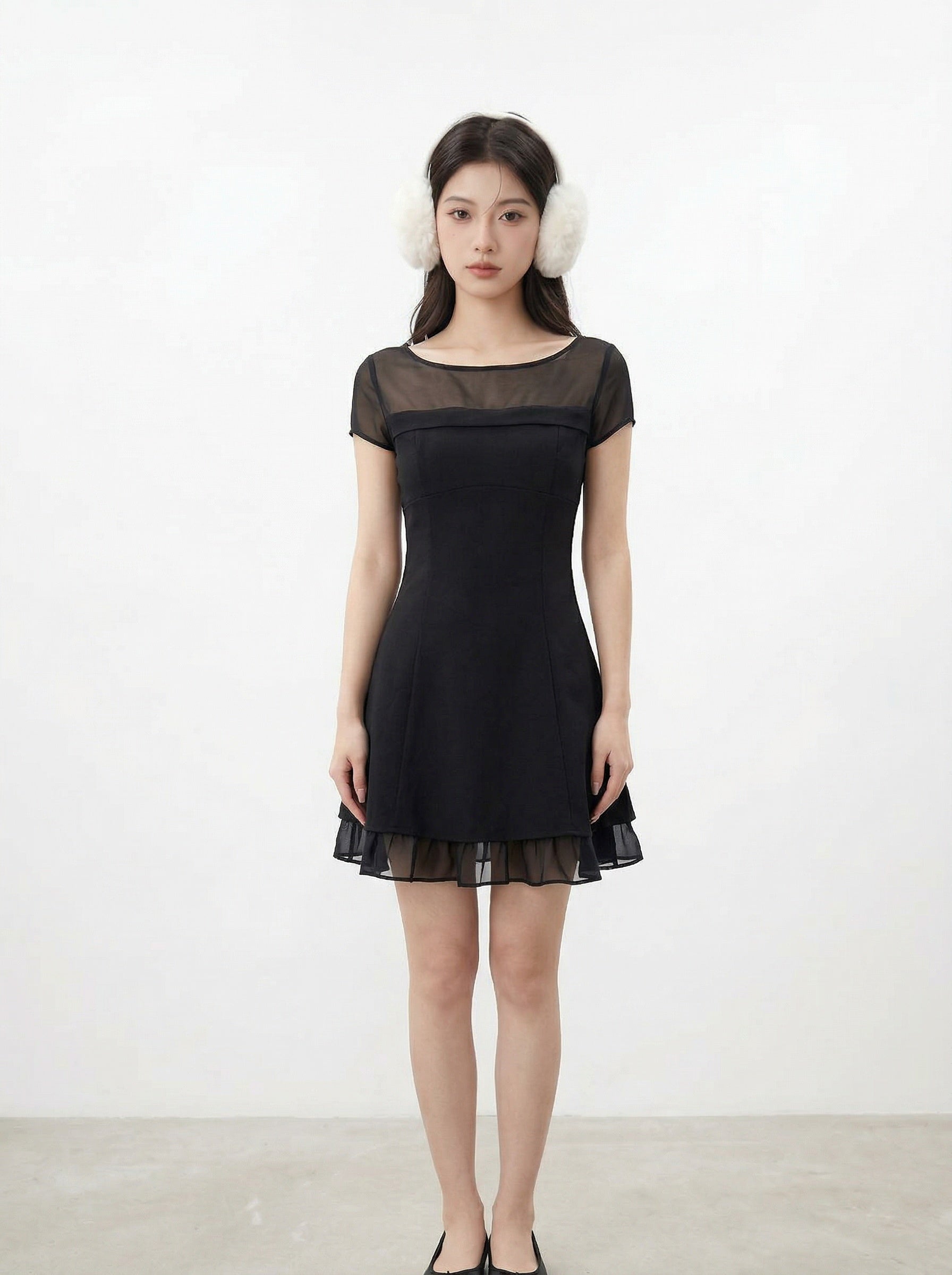 2 Ways Chiffon A Lined Mini Dress