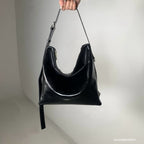 Real Leather Office Zipped Bag 大號