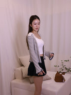 Linen Striped Cardigan